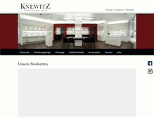 Tablet Screenshot of juwelier-knewitz.de